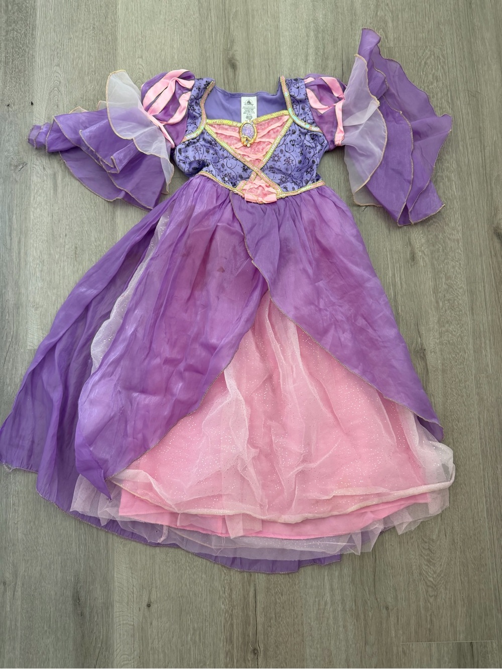 Disneys Rapunzel Purple and Pink Fairy Princess Kids Costume Dress